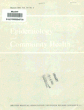 Journal of Epidemiology and Community Health: 35 (1)
