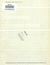 Journal of Epidemiology and Community Health: 35 (3)