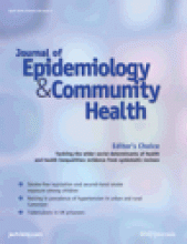 Journal of Epidemiology and Community Health: 64 (4)
