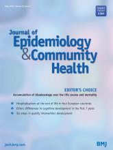 Journal of Epidemiology and Community Health: 70 (5)